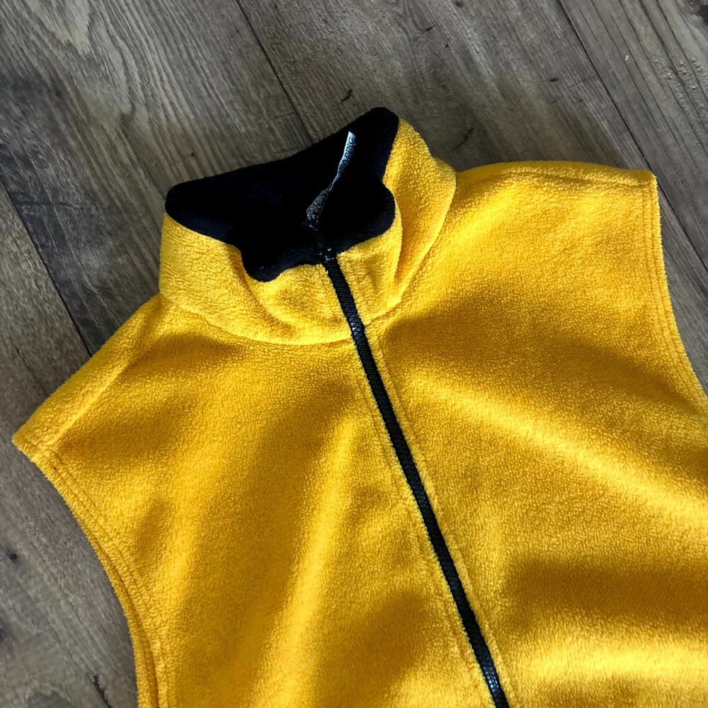 Colorado Trading & Clothing Company Fleece Vest Men's Large Yellow Sleeveless